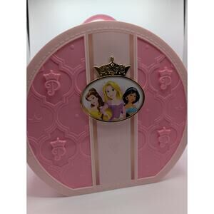 Disney Princess Collection Pink Vanity Portable Travel Makeup Case W/O Accessory
